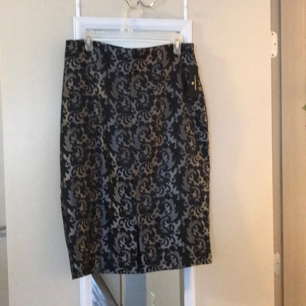 Black and Grey Jacquard skirt